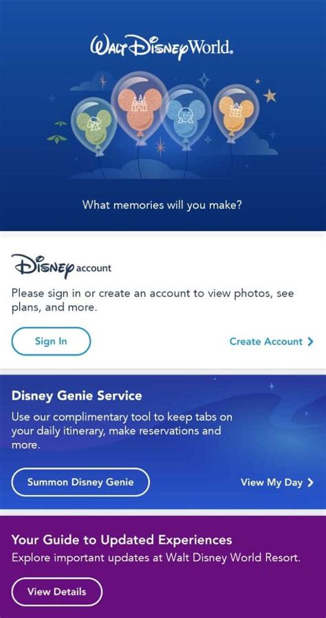 my disney world log in.